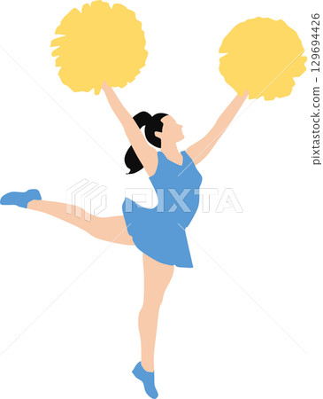 Cheerleader illustration 129694426