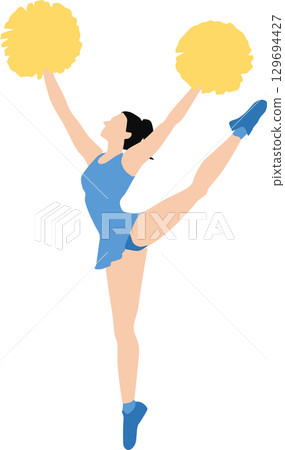Cheerleader illustration 129694427