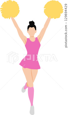 Cheerleader illustration Cheerleader illustration 129694429