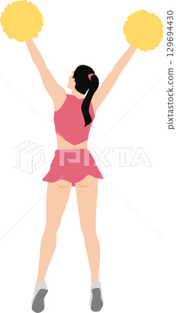 Cheerleader illustration Cheerleader illustration 129694430