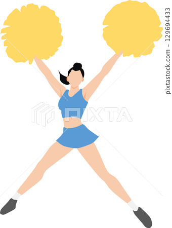 Cheerleader illustration 129694433