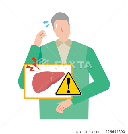 A man with liver problems A man with liver problems 129694800