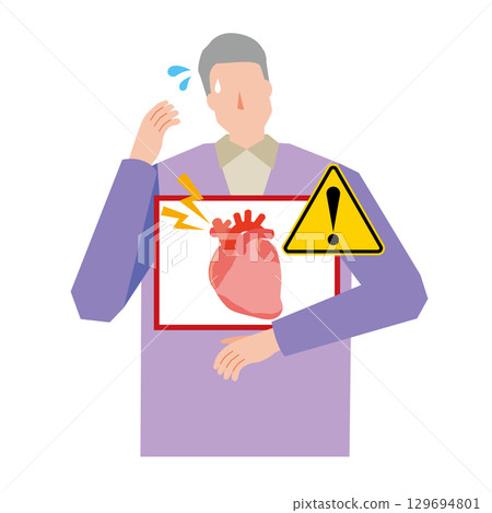 Man with heart failure 129694801