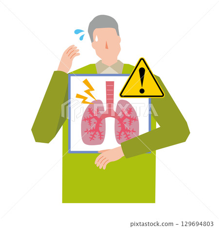 Man with poor lung condition 129694803