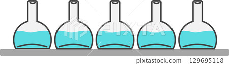 實驗圖形素材插畫 129695118