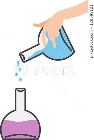 實驗圖形素材插畫 129695121