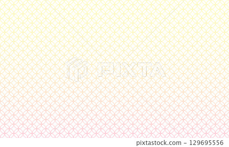 A gorgeous cloisonné frame with a pink and yellow gradient 129695556