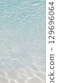 The transparent shallow ocean surface reflecting sunlight 129696064