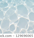 The transparent shallow ocean surface reflecting sunlight 129696065