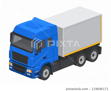 Isometric Truck Isometric Truck 129696171