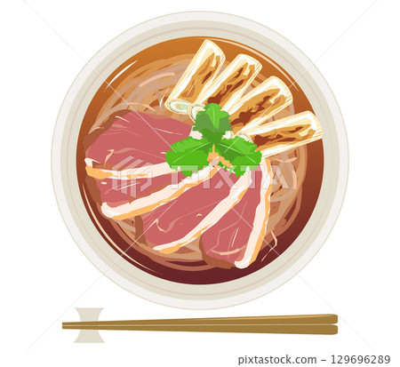 Duck Nanban Soba (from above) Duck Nanban Soba (from above) 129696289