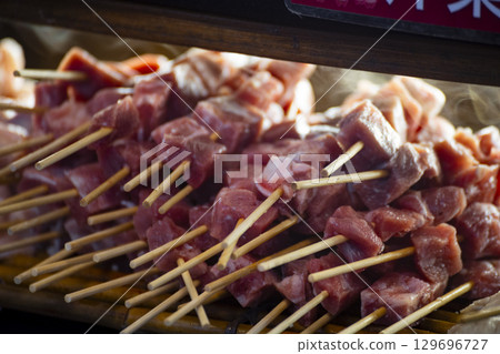 Traditional flavor: Skewer-roasted ingredients Traditional flavor: Skewer-roasted ingredients 129696727