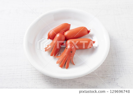 紅香腸章魚 紅香腸章魚 129696748