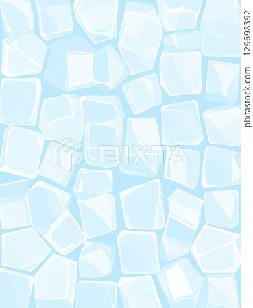 Abstract Ice Cube Texture Background in Light Blue and White Tones Abstract Ice Cube Texture Background in Light Blue and White Tones 129698392
