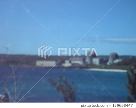 台灣屏東-01.30.2008:台電核三電廠(馬鞍山電廠)在恆春鎮墾丁國家公園南灣海邊 129698447