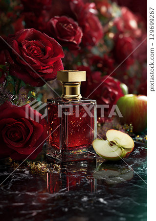 Elegant fragrance presentation Elegant fragrance presentation 129699267