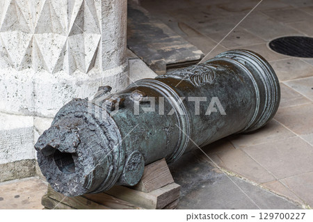 Historic medieval cannon at Wawel Royal Castle Historic medieval cannon at Wawel Royal Castle 129700227