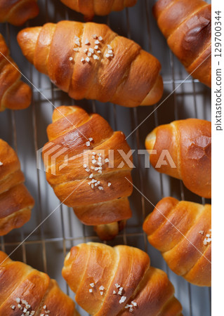 apanese Croissant Shaped Salty Buttery Bread (Shio Pan) 129700344