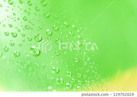 Water droplets/green background material Water droplets/green background material 129702829
