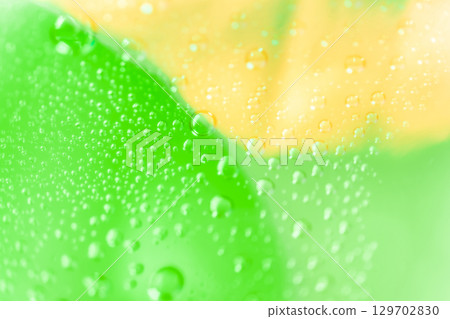 Water droplets/green background material Water droplets/green background material 129702830