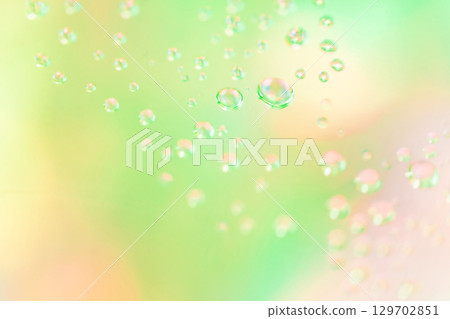 Water droplets/green background material Water droplets/green background material 129702851