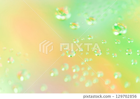 水滴/綠色背景素材 129702856