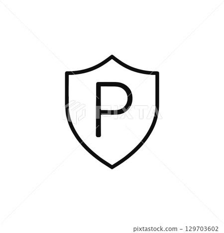 Privacy and security line drawing icons, material, no background, illustration Privacy and security line drawing icons, material, no background, illustration 129703602