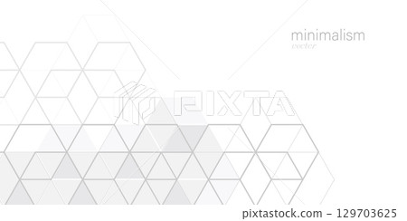 White background from cubes and lines. Linear geometric drawing. Abstraction,Vector illustration. 129703625