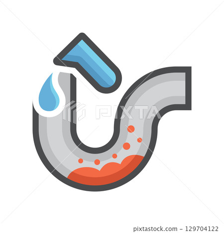 Sanitation cleaning vector icon design. 129704122