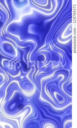 Abstract fluid waves in glowing blue and white, creating a liquid energy effect with smooth contours and luminous highlights 129704371