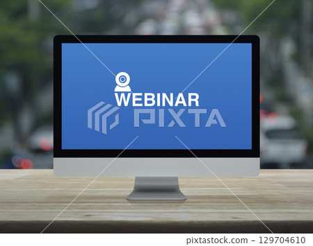 Business seminar online concept 129704610