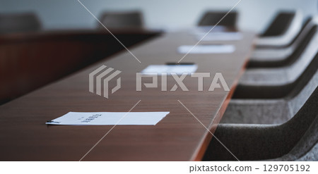 Conference room with a profound feeling 129705192