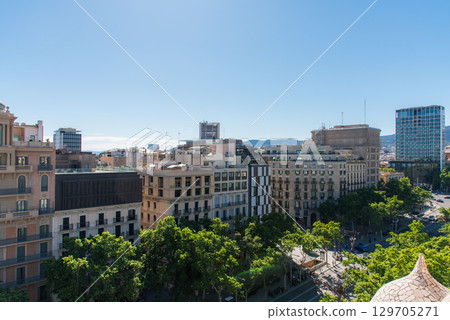 The streets of Barcelona The streets of Barcelona 129705271
