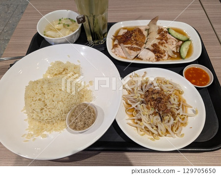 Malaysian chicken rice Malaysian chicken rice 129705650