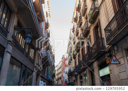The streets of Barcelona The streets of Barcelona 129705952