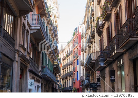 The streets of Barcelona The streets of Barcelona 129705953