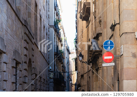 The streets of Barcelona 129705980