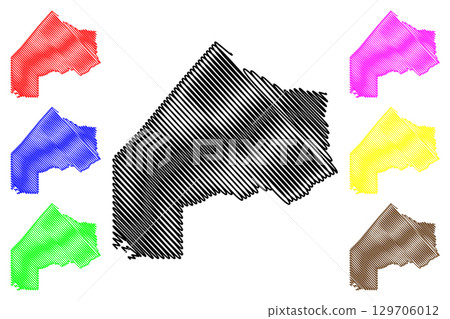 Kenora District (Canada, Ontario Province, North America) map vector illustration, scribble sketch Kenora map Kenora District (Canada, Ontario Province, North America) map vector illustration, scribble sketch Kenora map 129706012