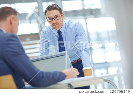 Laptop, finance team and portrait of businessman review financial portfolio, stock market database or investment. Economy, research and crypto trader working on forex, bitcoin mining or nft trading Laptop, finance team and portrait of businessman review financial portfolio, stock market database or investment. Economy, research and crypto trader working on forex, bitcoin mining or nft trading 129706349