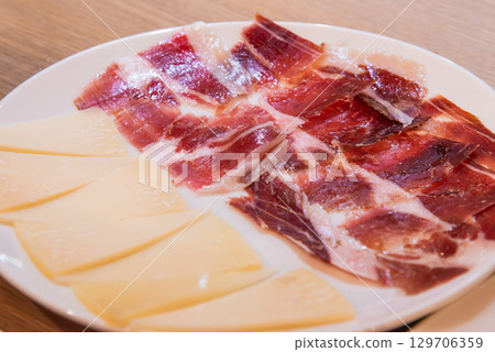 Spanish ham and cheese Spanish ham and cheese 129706359
