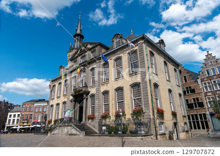 Belgium, Lier, Lier Town Hall is a civil building built in the Rococo style on the Grand Place. Belgium, Lier, Lier Town Hall is a civil building built in the Rococo style on the Grand Place. 129707872