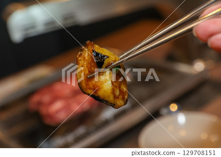 Stir-fried Potatoes, Eggplant, and Peppers. Chinese food Stir-fried Potatoes, Eggplant, and Peppers. Chinese food 129708151