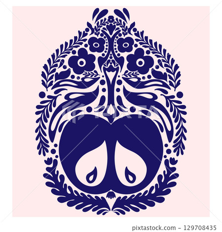 decorative frame with pattern decorative frame with pattern 129708435