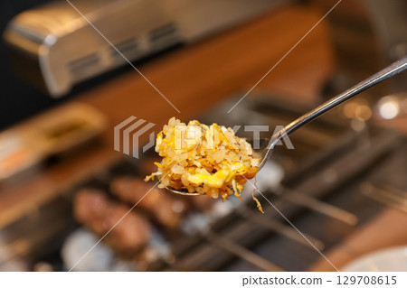 Chinese food. Egg fried rice Chinese food. Egg fried rice 129708615