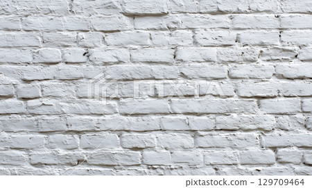 White brick wall with no decoration White brick wall with no decoration 129709464