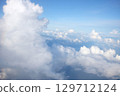 Blue Sky and Fluffy White Clouds from Abo 129712124