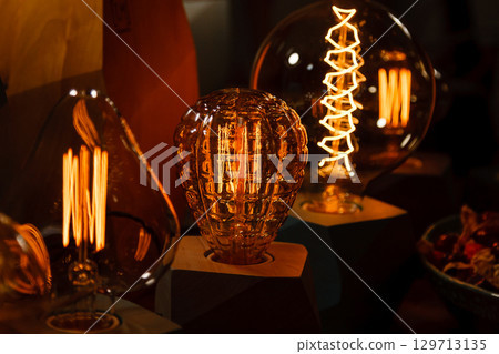 Edison lamp of various kinds, circle, sphere, man Edison lamp of various kinds, circle, sphere, man 129713135