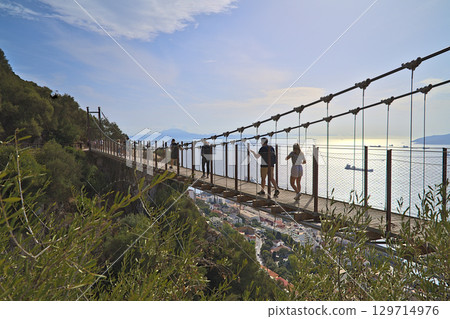 View at Windsor Suspension Bridge on Gibraltar 129714976