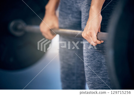Fitness, mindset or hands on barbell at gym for strength training, workout or bodybuilding exercise. Zoom, wellness or strong man bodybuilder lifting heavy weights for muscle development or growth Fitness, mindset or hands on barbell at gym for strength training, workout or bodybuilding exercise. Zoom, wellness or strong man bodybuilder lifting heavy weights for muscle development or growth 129715256
