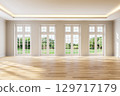 Modern luxury empty room interior 3d render 129717179